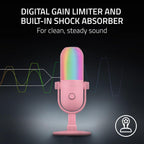 Razer Seiren V3 Chroma RGB, reactivo de transmisión y juegos, micrófono USB