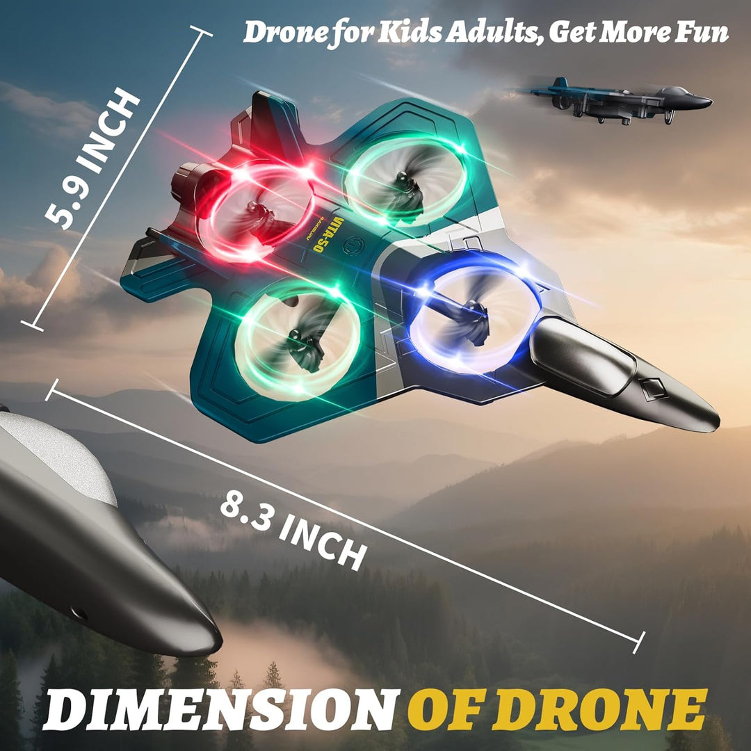 4DRC Avión RC de espuma para adultos y niños, juguetes de avión de...