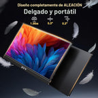 KYY Monitor portátil 4K \u2013 Pantalla de viaje UHD IPS de 15.6 pu...