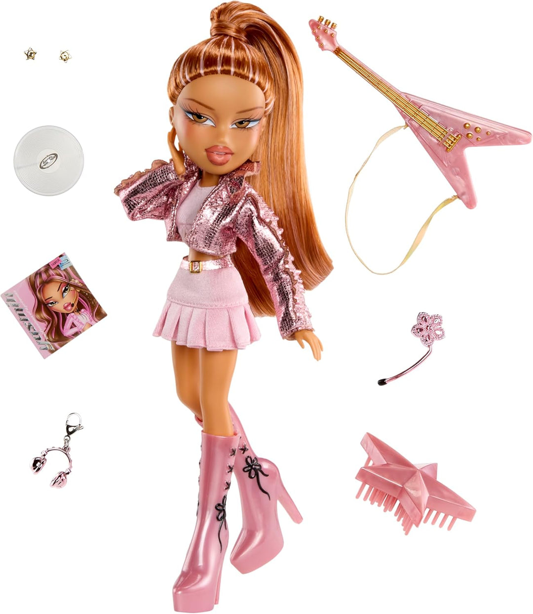Bratz Pop Starz Yasmin Muñeca de moda con accesorios y