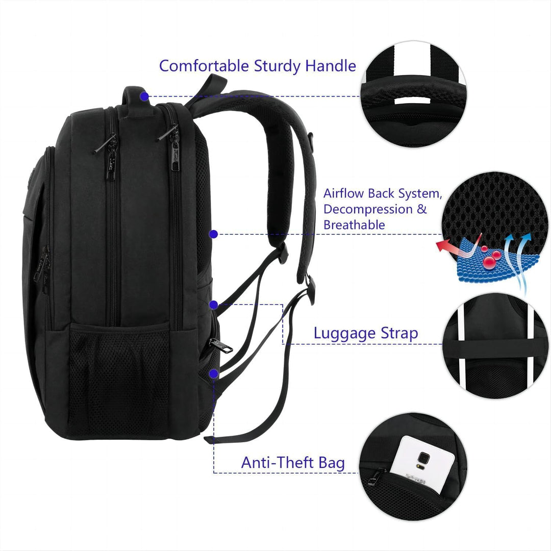 MATEIN Mochila de viaje extra grande, compatible con TSA, de 18.4 p...