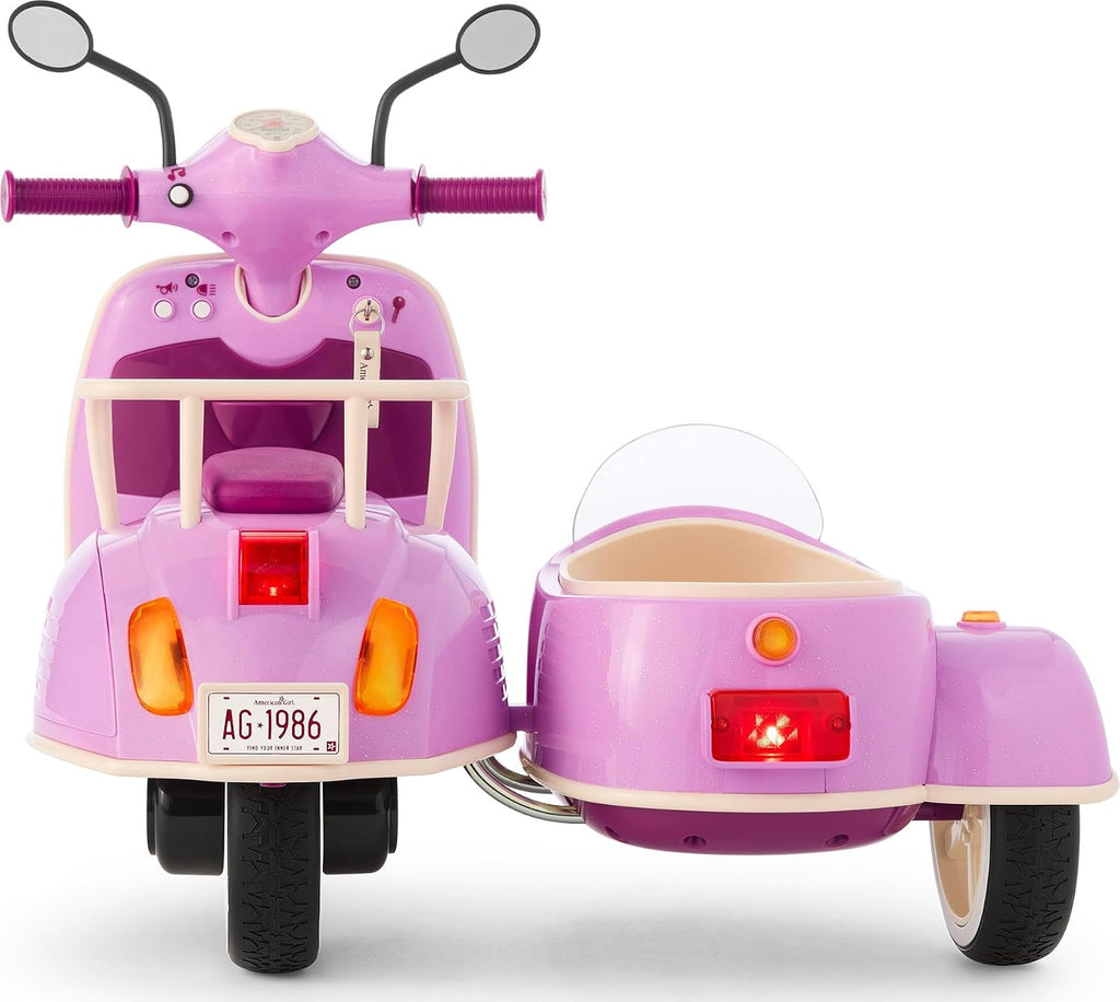 American Girl Hit the Road Scooter y Sidecar para muñecas de 18 pulgadas (muñecos se venden por separado)