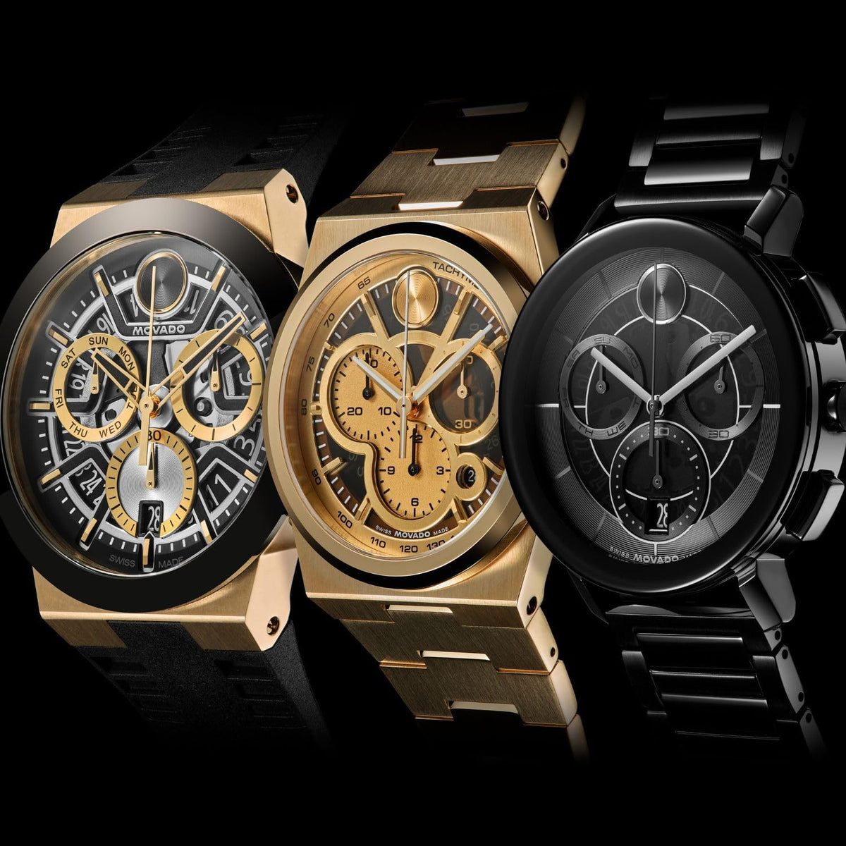 Movado Bold Fusion Reloj cronógrafo suizo para hombre 1.8 in