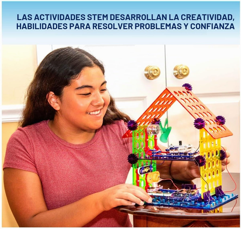 Lámpara Snap Circuits Elenco Kit de construcción de electrónica para el hogar de Snap Circuits para niños a partir de 8 años