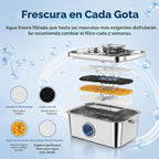 PETTEN Fuente de agua para perros de acero inoxidable de 3 galones, gran