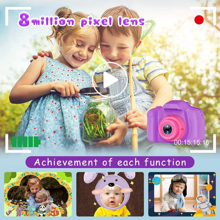 Seckton Cámara de selfie mejorada para niños, regalos de cumpleaños...