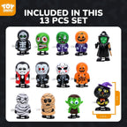 TOY Life 13 piezas de juguetes de cuerda de Halloween, regalos de fiesta de Halloween para niños pequeños, juguetes a granel de Halloween para bolsas de golosinas, rellenos de bolsas de golosinas de