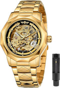 Relojes mecánicos para hombre Tiong, reloj esqueleto automático de lujo para hombres