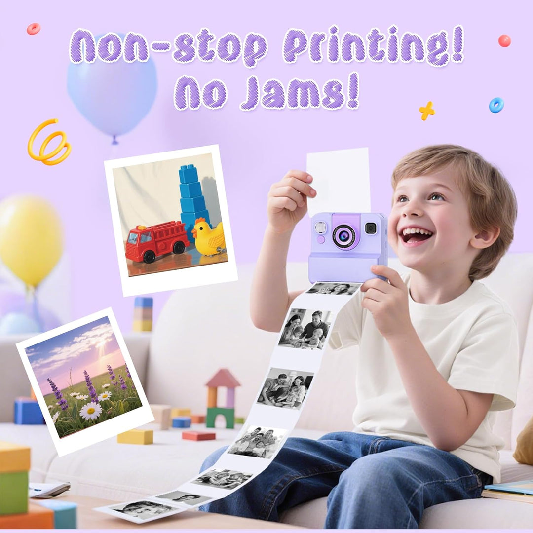 Cámara para niños de impresión instantánea, juguetes para niñas ado...