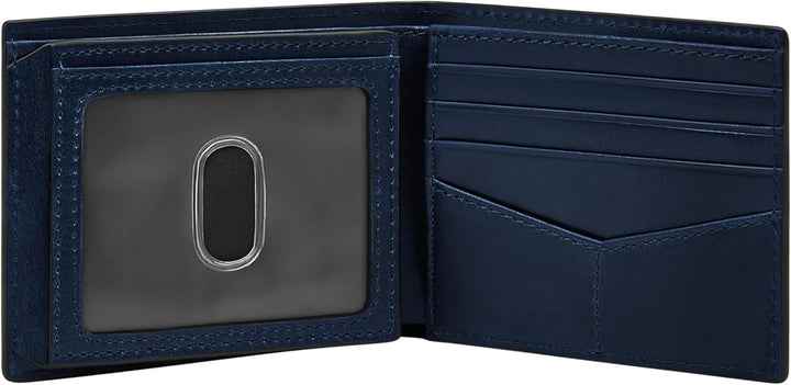 Cartera Fossil para hombre, de piel, plegable, con bloqueo RFID y v...