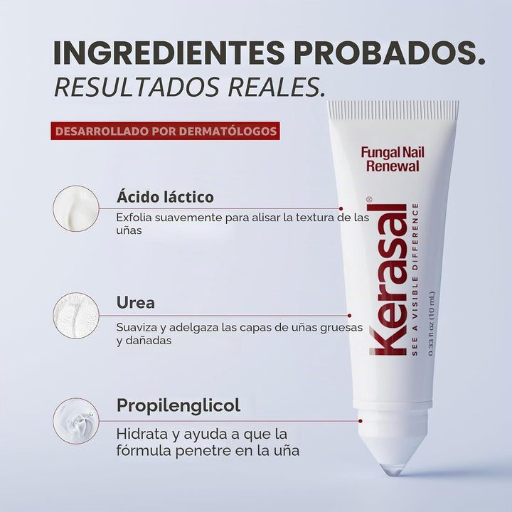 Kerasal Renovación de uñas, reparación restauradora de uñas, 0.33 o...