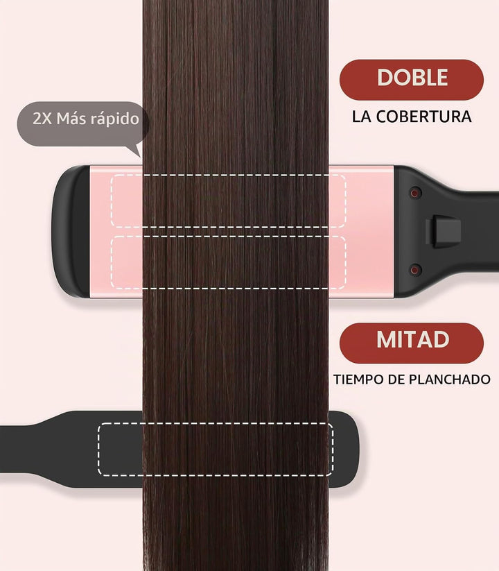 DYHOO Plancha para el cabello, 11 temperaturas, placa flotante de c...