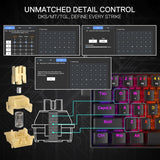 Redragon K617 HE Teclado Gaming de Activación Rápida, 60% 61 Teclas...