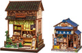 CUTEBEE Kit de rincón de libros – Kit de casa en miniatura para adultos, casa de muñecas, estantería de casa pequeña, decoración de estantería 3D rompecabezas de madera (Kanmi-dokoro Kurihara y