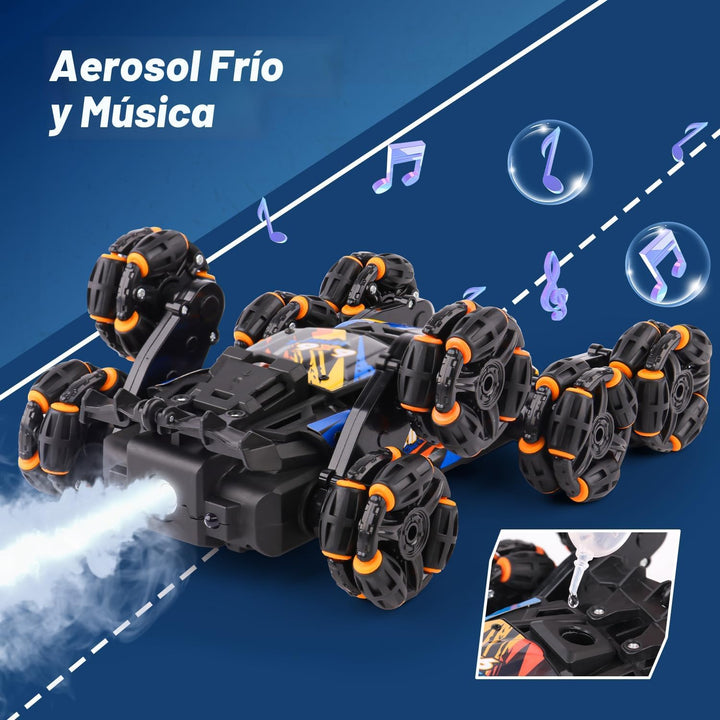 NEXBOX Enfriador de 8 ruedas controlado a mano juguetes de coche RC...