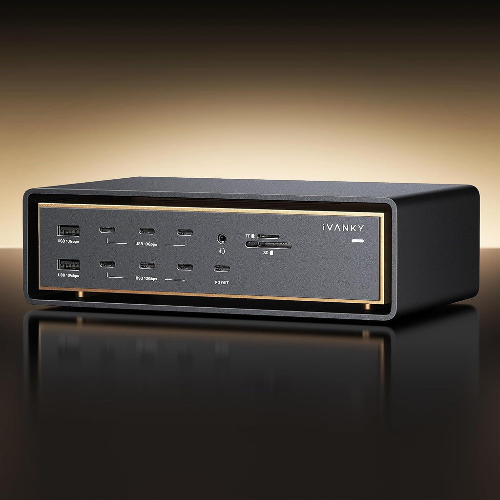 iVANKY FusionDock Ultra 26 en 1 Compatible con Thunderbolt 5, Dock de 10GbE
