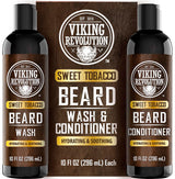 Viking Revolution Set de lavado y acondicionador para barba - Tabac...