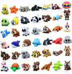 Juego de 50 mini figuras de animales impresos en 3D, juguetes para ansiedad