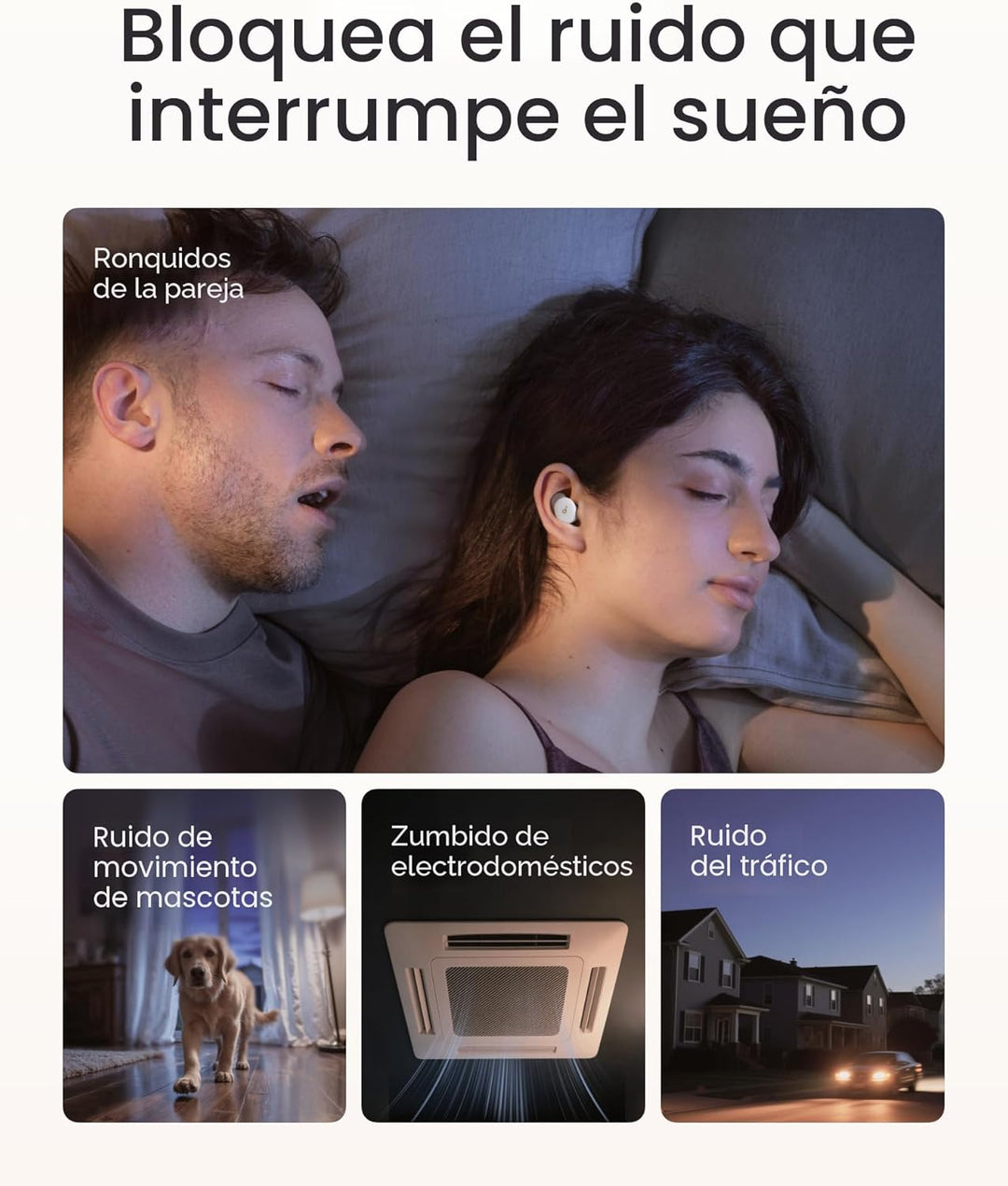 Soundcore Sleep A30 Special de Anker, auriculares para dormir, ANC,...