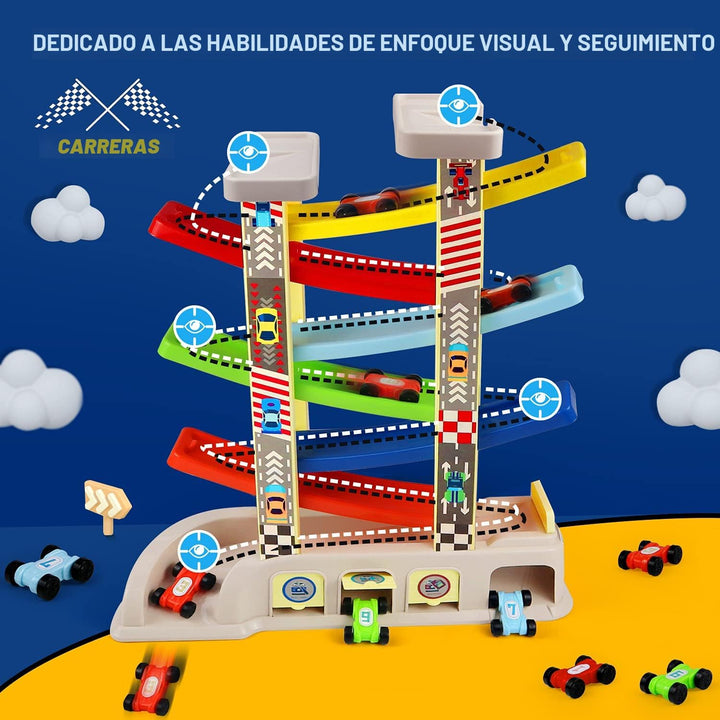 Juguetes Montessori para niños de 2 y 3 años, rampa de juguete con...