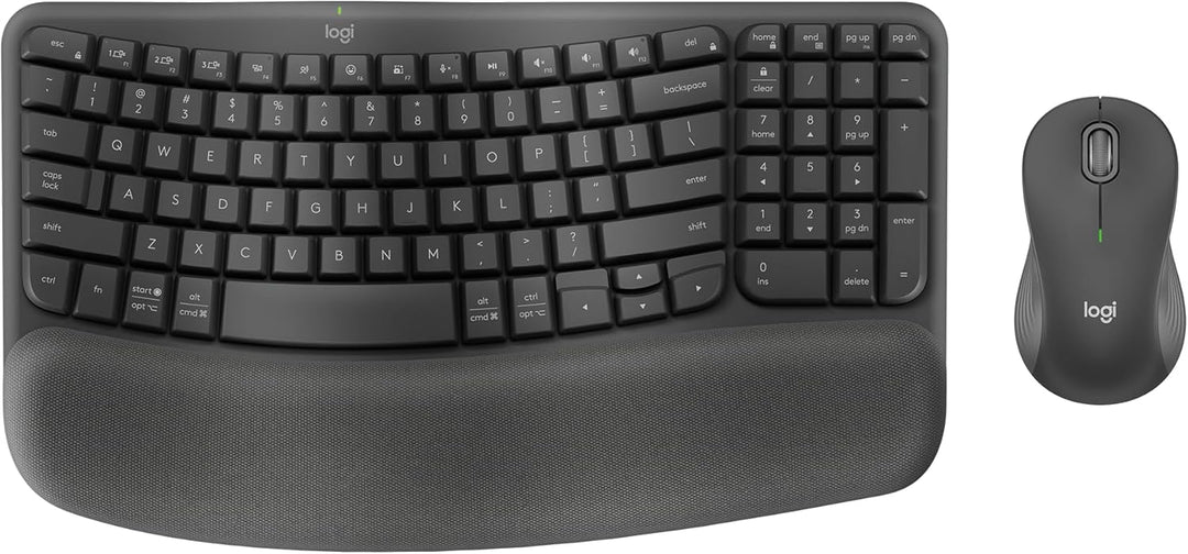 Logitech Wave Keys MK670 Combo, teclado ergonómico inalámbrico con...
