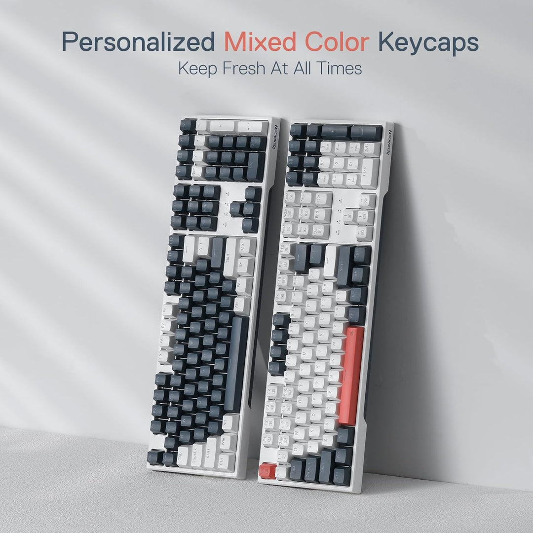 Redragon Teclado para juegos K668 RGB, teclado mecánico con cable d...