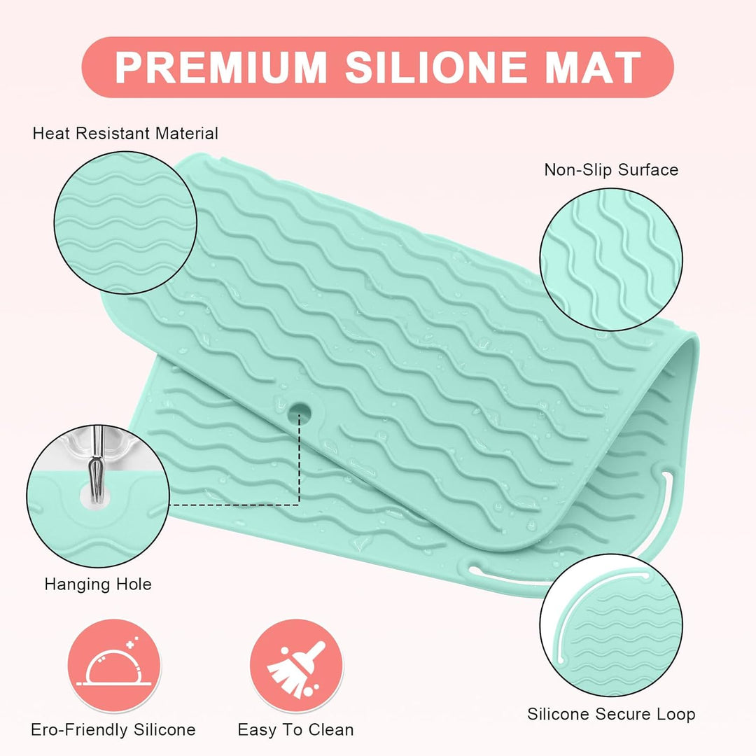 Suafrnut Alfombrilla de Silicona Resistente al Calor de Talla Grand...