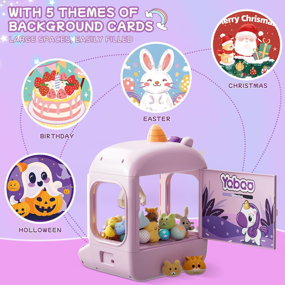 Vanvimen Máquina de garras de unicornios para niños y niñas, mini m...