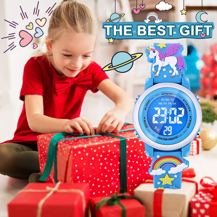 VAPCUFF Relojes impermeables 3D de dibujos animados para niñas con...