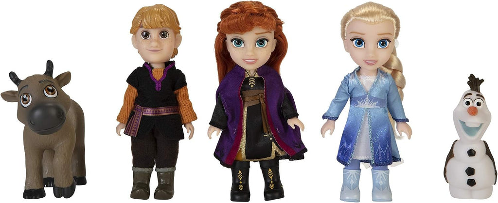Disney Frozen 2 Set de Regalo de Muñecas Pequeñas - Incluye Elsa, Anna, Kristoff, Olaf y Sven! 6 pulgadas