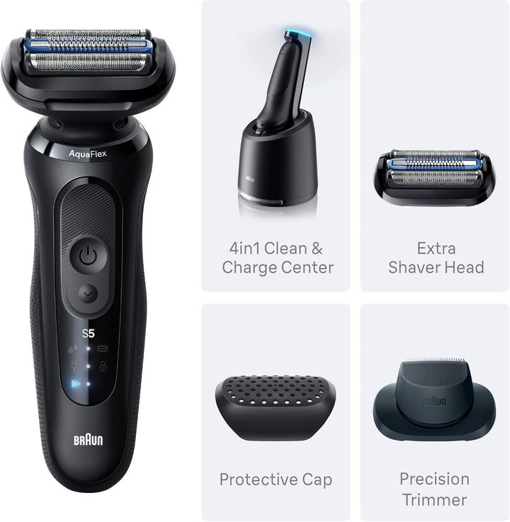 Braun Series 5 - Afeitadora eléctrica para hombres, maquinilla de a...