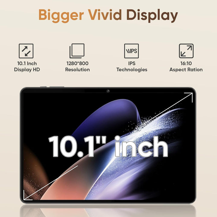Tableta 10 pulgadas Android 15 Tablets, 12GB RAM 64GB ROM 1TB Expan...