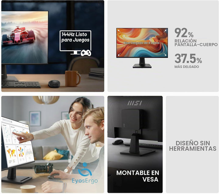 msi PRO MP251 E14L - Monitor de oficina para computadora IPS 1920 x...