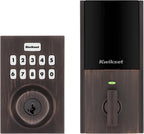 Kwikset HomeConnect 620 Z-Wave con teclado inteligente de largo alcance, cerradura sin llave conveniente, códigos de usuario personalizables, compatible con Ring Alarm, se requiere Hub, se vende por
