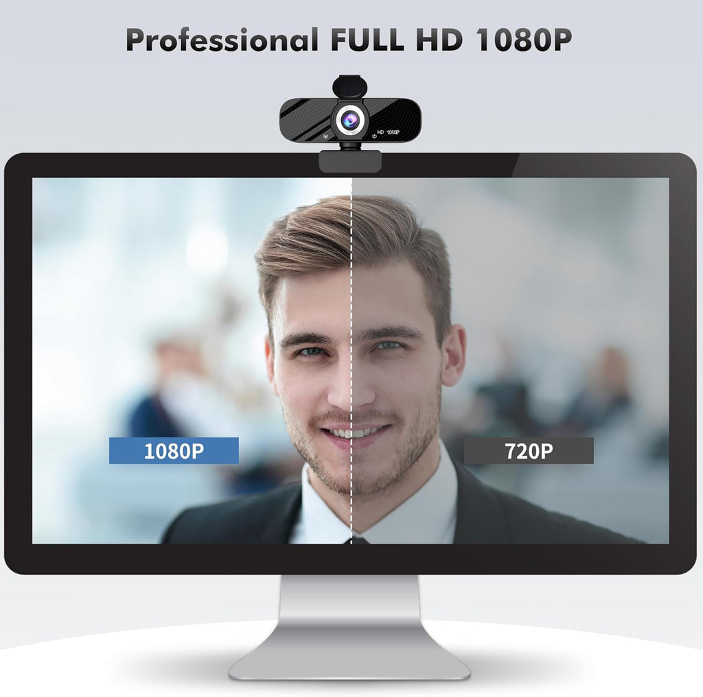 Gohero Cámara web de video Full HD 1080P