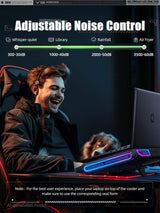 llano Almohadilla de enfriamiento para laptop para juegos V10, vent...