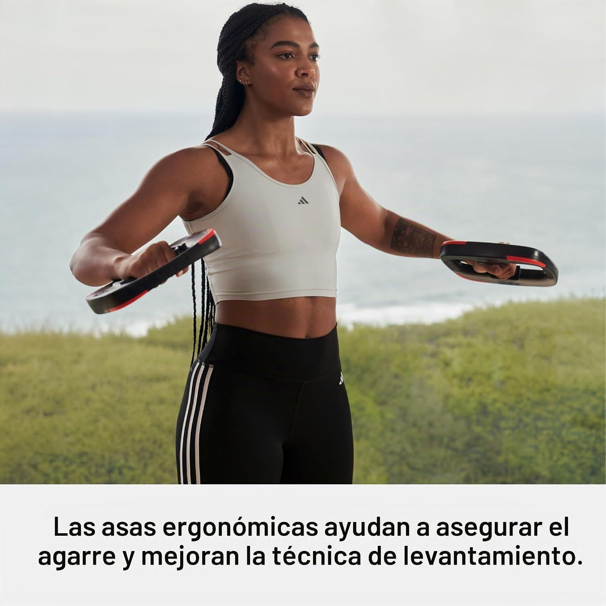 Les Mills SMARTBAR Discos de Peso Ergonómicos de Doble Propósito