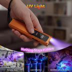 Linterna plana EDC 4 en 1, puntero láser verde, luz UV, peine