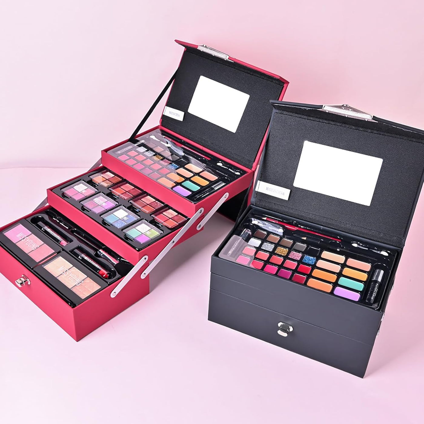 Wisnewth Kit de maquillaje todo en uno de 45 piezas con estuche de...