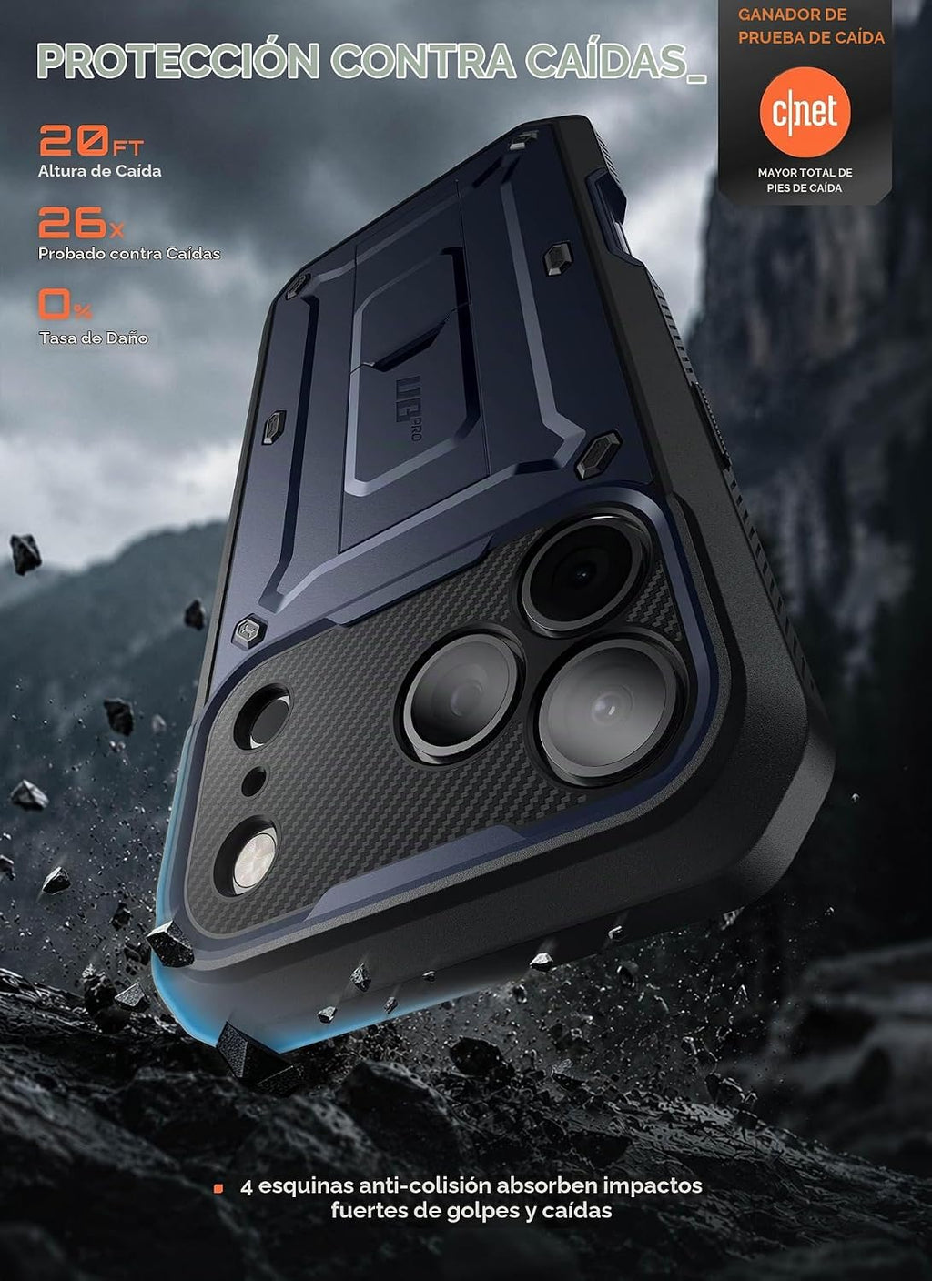 SUPCASE - Funda para iPhone 18 Pro Max / 17 Pro Max, clip para cinturón