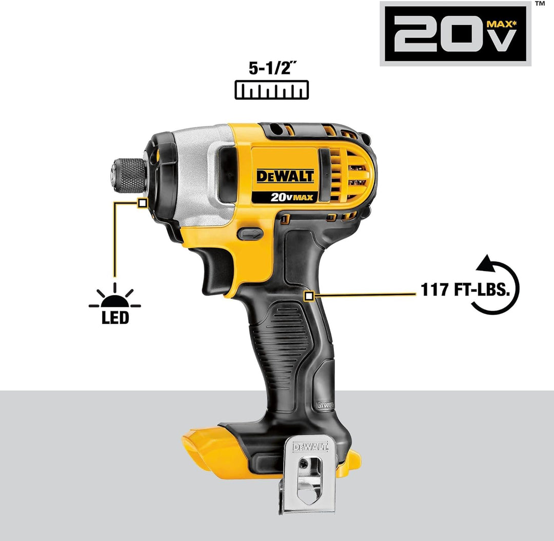 DEWALT Kit de combo de perforación inalámbrico de 20V MAX, 2-Herram...