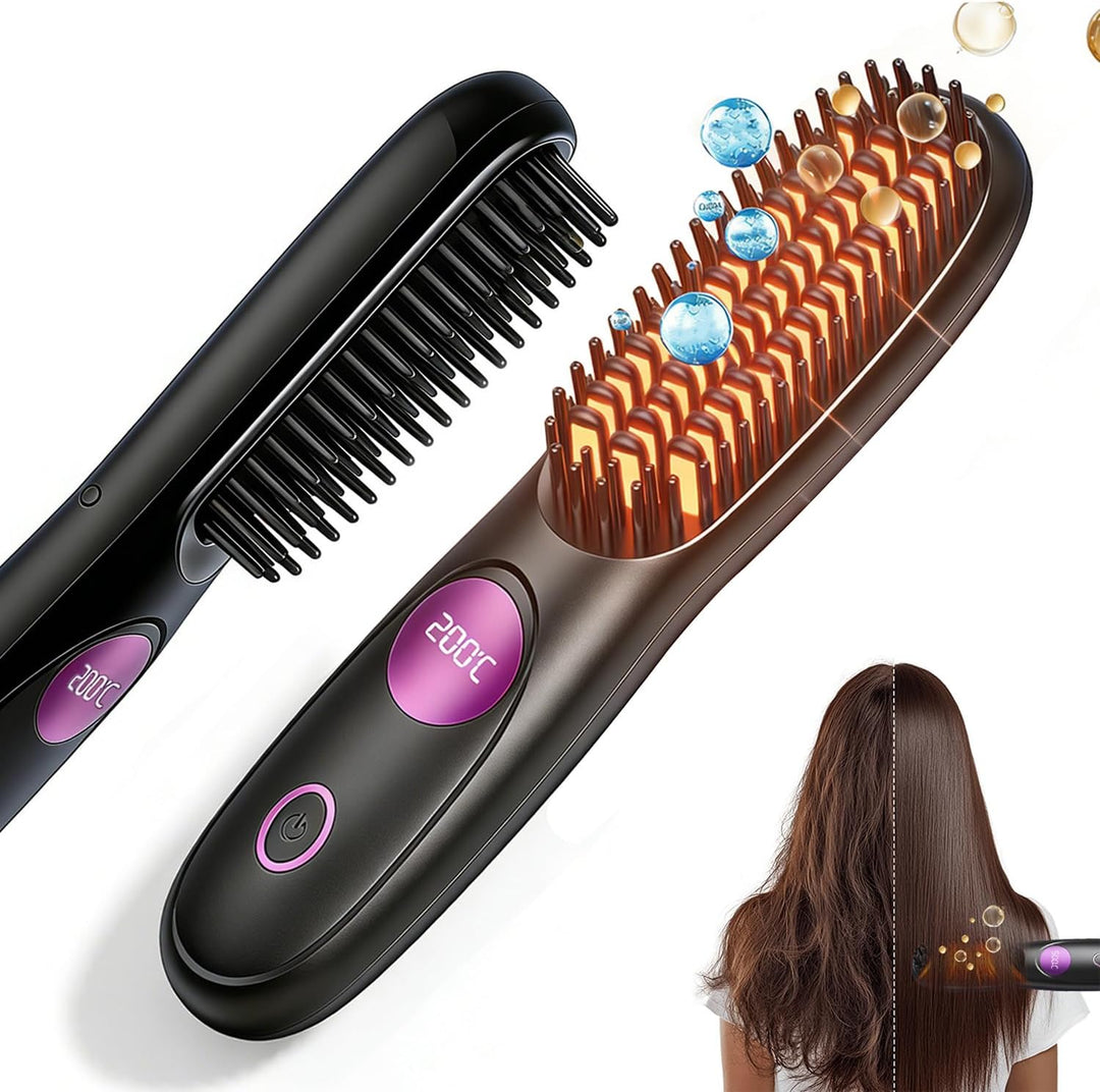 Go Brush Pro, alisador de cabello inalámbrico mejorado 2026 | Portá...