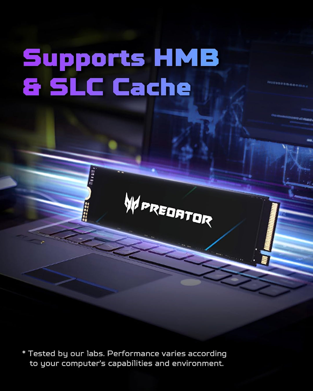 Acer Predator GM7 4TB SSD: M.2 2280 PCIe Gen 4 x4 NVMe 2.0, velocid...