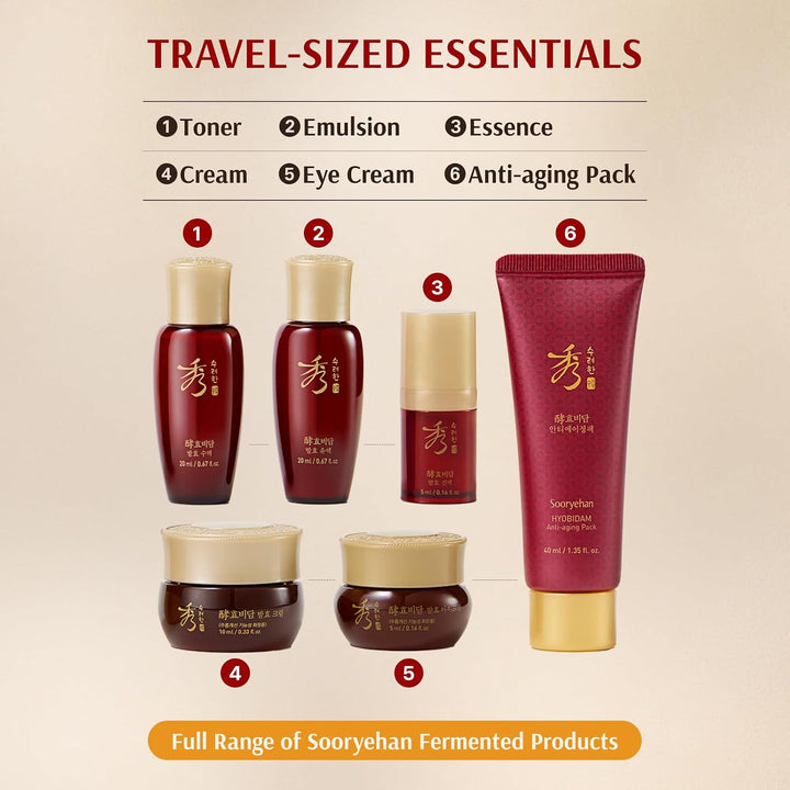 Sooryehan Set de regalo para el cuidado de la piel de ginseng, jueg...