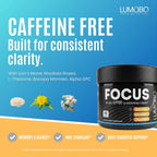 Lumobo Focus - Suplemento cerebral nootrópico sin cafeína