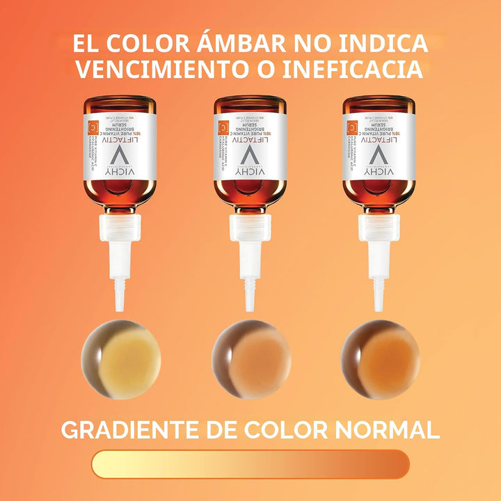 VICHY LiftActiv Suero de Vitamina C para la Cara, Suero Iluminador...