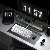 DAREU EK75 Teclado mecánico con cable, teclado 75% con perilla de v...