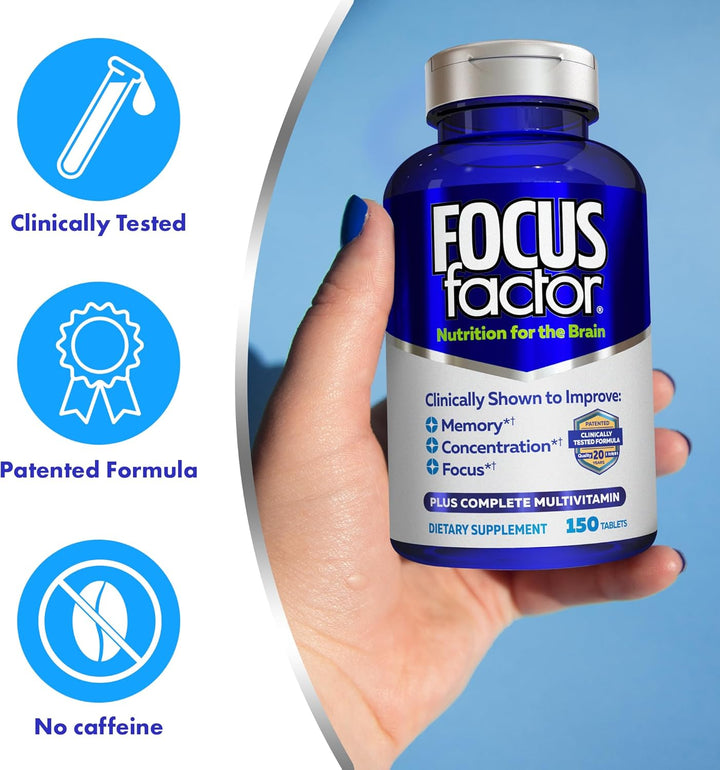 Focus Factor Nutrition for The Brain, Suplemento cerebral mejorado...
