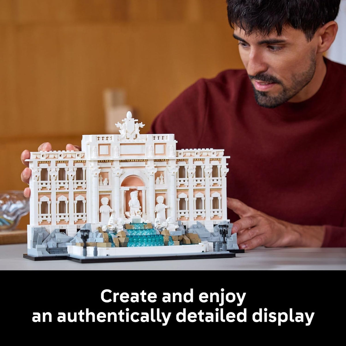 LEGO Architecture Fuente de Trevi Juego de Construcción - Modelo Coleccionable del Monumento Italiano para Exhibición para Adultos, 18+ - Regalo para Mujeres y Hombres - 21062