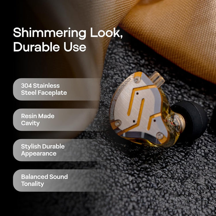 Linsoul KZ ZS10 Pro, Auriculares intraaurales HiFi con 5 controlado...